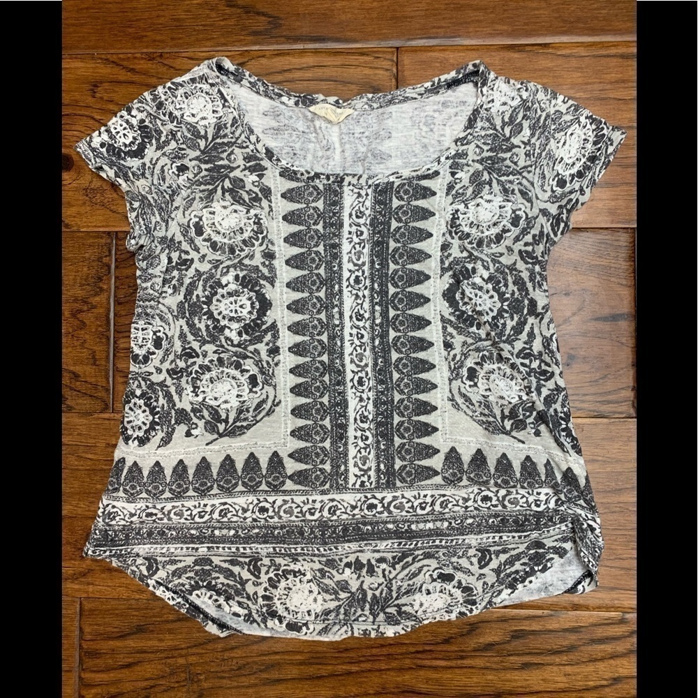 Lucky brand‎ linen blend blouse vacation beach resortwear